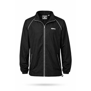 ESPN Black Full Zip Windbreaker Jacket XL NWT Lightweight Athletic Track Jacket